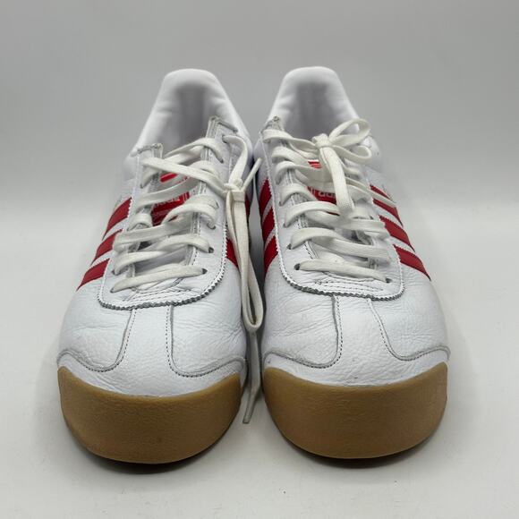 ADIDAS Samoa Sneakers White Red Gum Sz US 10 - Picture 3 of 7